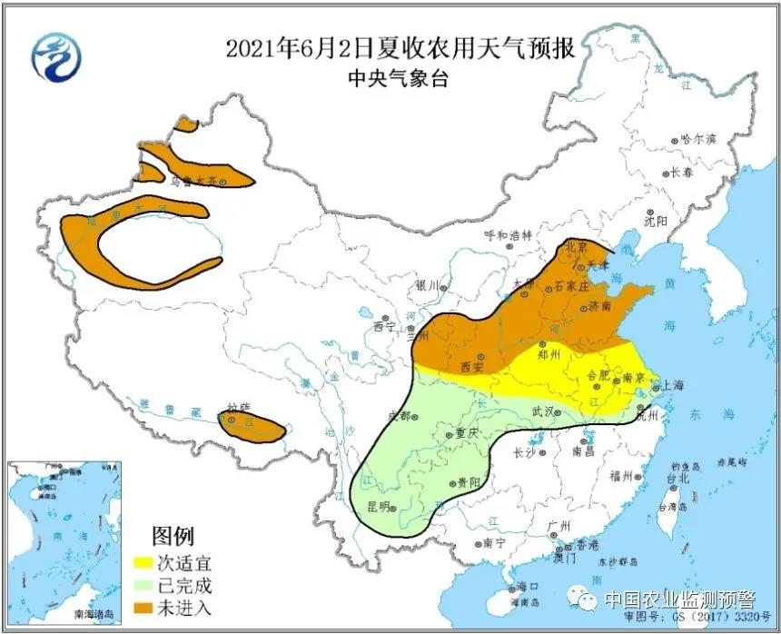 全国夏收夏种气象服务情报中国农业监测预警